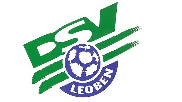 Das Logo des DSV Leoben mit einem Fußball.
