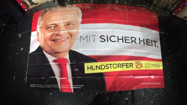 SPÖ ließ Stichwahl-Plakate für Hundstorfer drucken