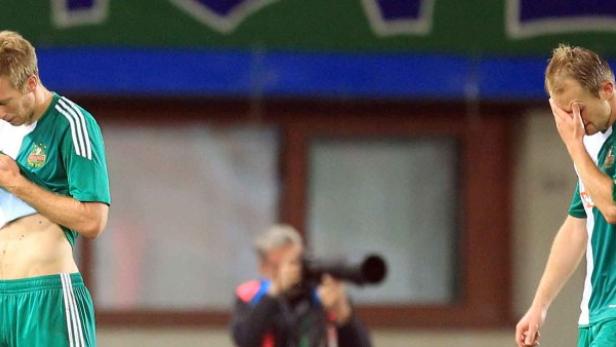 Enttäuscht: Beric (li.) und Sonnleitner verabschieden aus dem Europacup