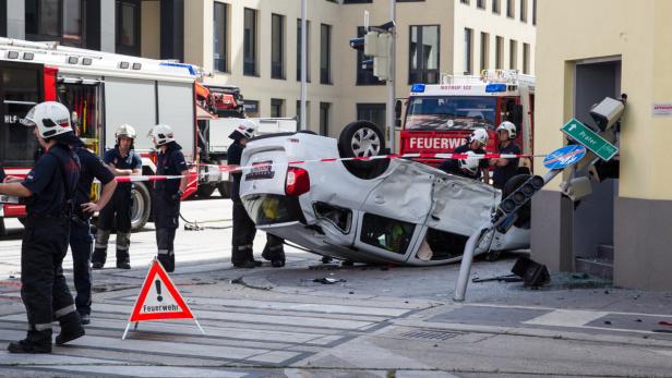 Schwerer Verkehrsunfall in Wien-Landstraße