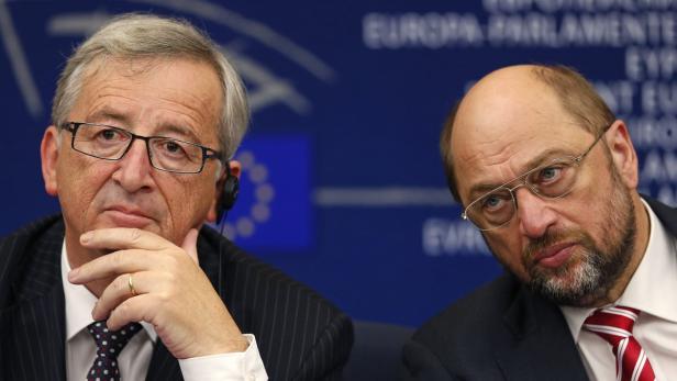 Kommissionschef Juncker und EU-Parlamentspräsident Schulz