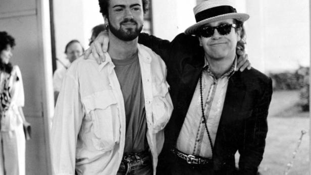 Best Buddies: George Michael und Elton John.