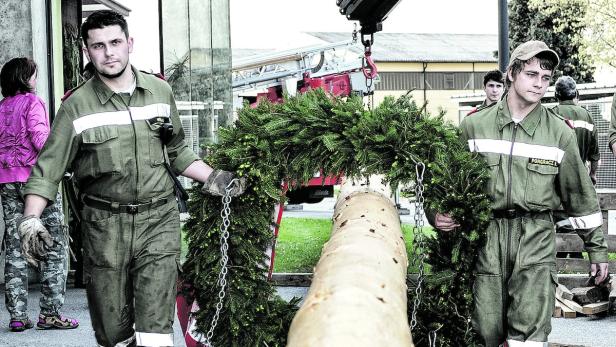 Die Stadtfeuerwehr Oberwart hat das jährliche Fest zum Maibaum-Aufstellen heuer abgesagt