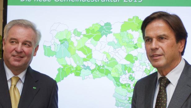 Steiermarks LHStv. Hermann Schützenhöfer (l./ÖVP) und LH Franz Voves (SPÖ).