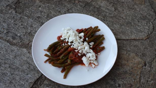 Dinner for One: Fisolen in Paradeissauce