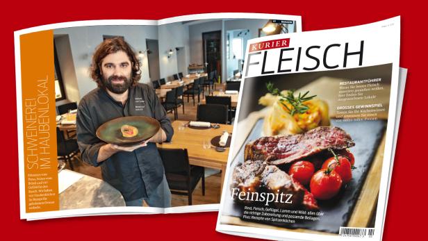 Neu in Ihrer Trafik: KURIER Magazin "Fleisch"