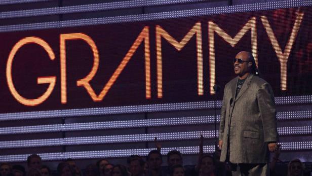 REUTERSSinger Stevie Wonder introduces Paul McCartney at the 54th annual Grammy Awards in Los Angeles, California February 12, 2012. REUTERS/Mario Anzuoni (UNITED STATES - Tags: ENTERTAINMENT) (GRAMMYS-SHOW)