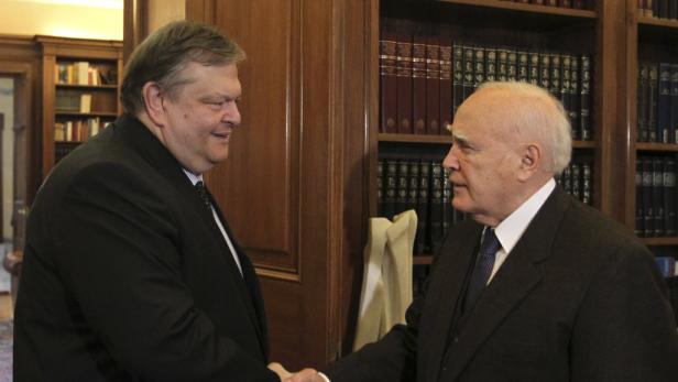 Evangelos Venizelos und Karolos Papoulias