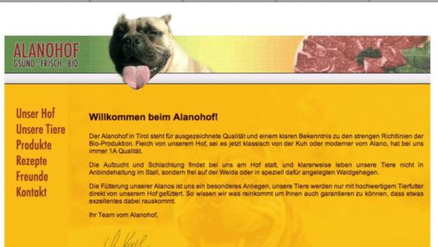 Hundefleisch: Tirol Werbung will Link auf Webseite verbieten