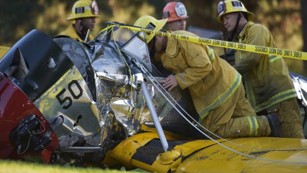 Er ist eben auch im echten Leben ein Haudegen: Harrison Ford überlebte den Crash seines zweisitzigen Kleinflugzeugs in Kalifornien.