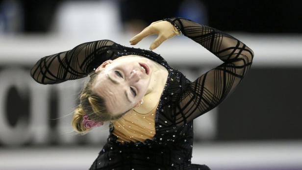 Kerstin Frank of Austria performs during the Ladies Short Program at the ISU World Figure Skating Championships in London, Ontario, March 14, 2013. REUTERS/Mark Blinch (CANADA - Tags: SPORT FIGURE SKATING)