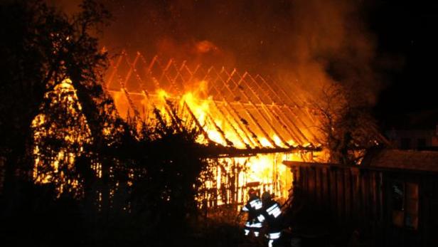Großbrand auf Bauernhof in Dreistetten