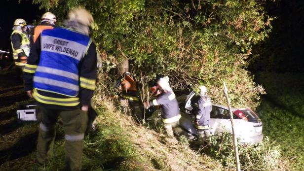 Im Bild die Unfallstelle in der Nähe des Badesees Wildenau.