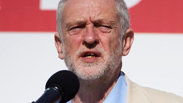 Parteichef Jeremy Corbyn bei einer Wahlkampfveranstaltung.