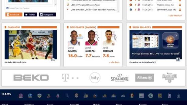 Die Webseite der Beko Basketball Bundesliga (BBL) mit aktuellen Nachrichten und Spielergebnissen.