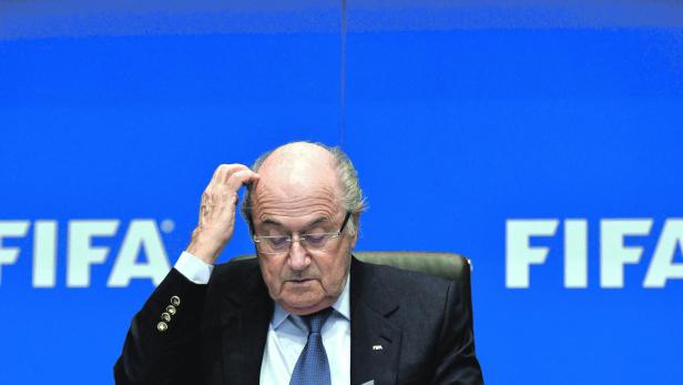Der Mann gab sich als FIFA-Funktionär, im Bild Präsident Sepp Blatter, aus