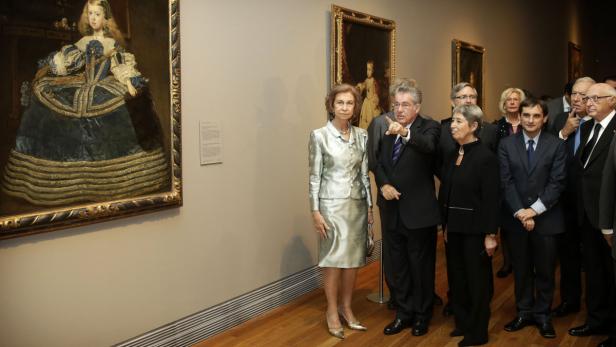 Die spanische Königin und Heinz Fischer eröffneten die Ausstellung.