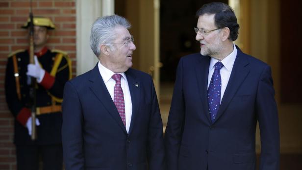 Heinz Fischer trifft am Dienstag auf Ministerpräsident Mariano Rajoy in Madrid.