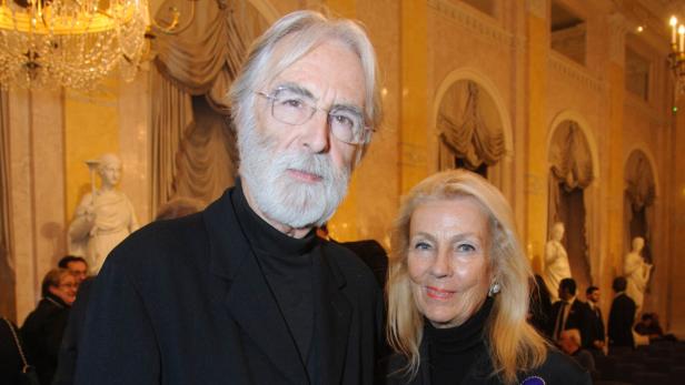 Michael Haneke mit Frau Suzie 11.12.2012, Wien, Albertina, Ausstellungseröffnung