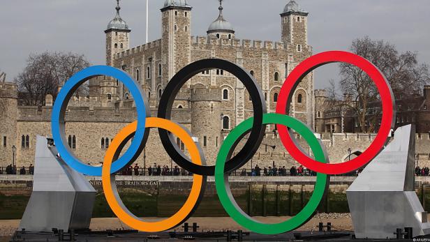 Eröffnung der Spiele nur noch 150 Tage entfernt London bereits im Zeichen der Ringe