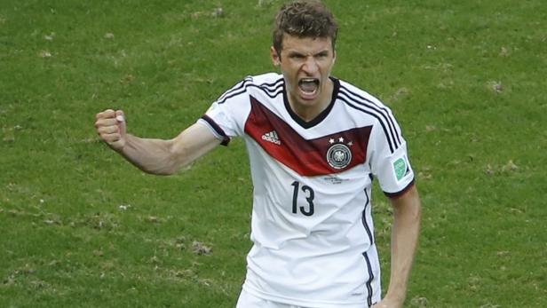 Typisch Müller. Der Bayern-Spieler erzielte gegen Schottland einen Doppelpack und bewahrte Deutschland vor einer Blamage.