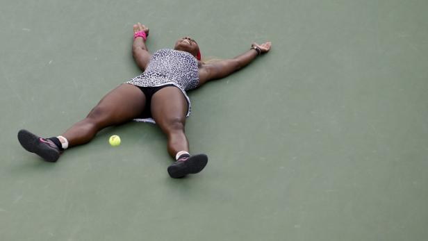 Williams of the U.S. celebrates after defeating Wo