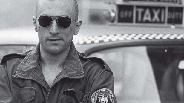 Robert De Niro als Travis Bickle in dem Film „Taxi Driver“.