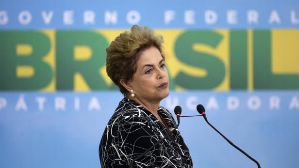 Präsidentin Dilma Rousseff droht die Suspendierung von ihrem Amt für 180 Tage
