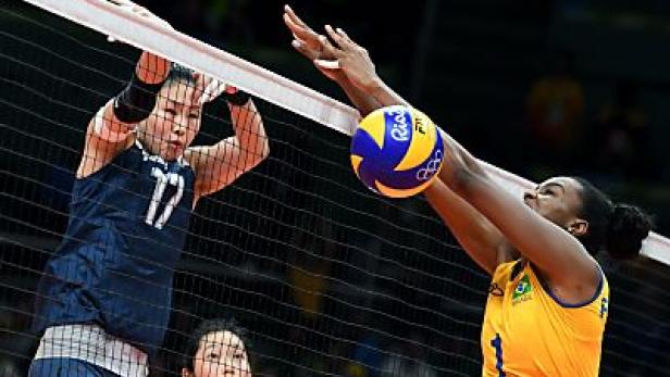 Brasiliens Volleyballerinnen im Viertelfinale ausgeschieden