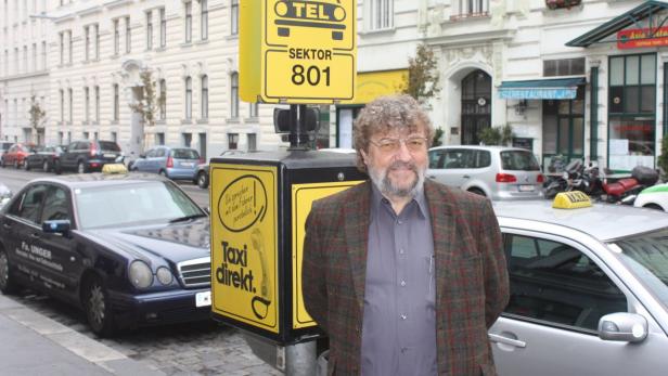 Alfred Grimann lenkt eines der rund 4700 Wiener Taxis. Der Unternehmer ist seit 40 Jahren im einem Geschäft tätig, das immer härter wird.