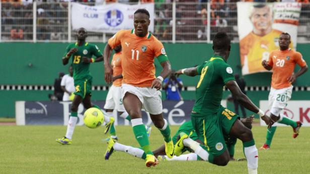 Didier Drogba im Spiel zwischen der Elfenbeinküste und Senegal.
