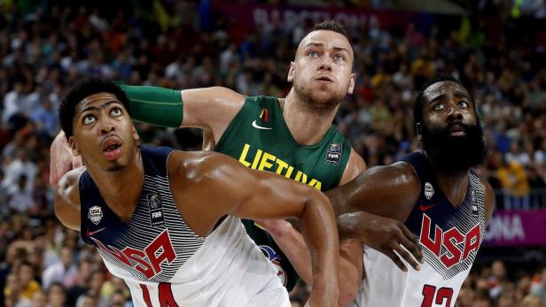 SPAIN BASKETBALL WORLD CUP James Harden (re.) & Co. stehen im Endspiel.