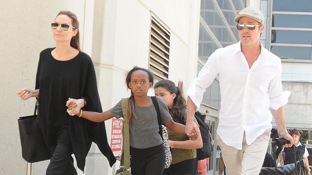 Jolie, Tochter Zahara und Pitt