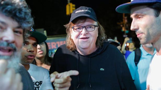 Michael Moore bei der Premiere am 18. Oktober in New York