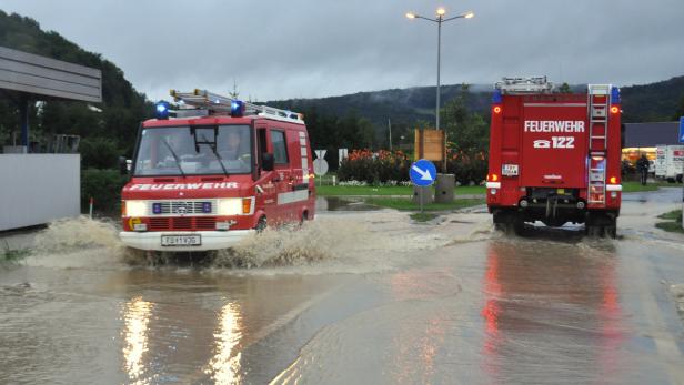 Allein in der Steiermark waren 2000 Feuerwehrleute im Einsatz