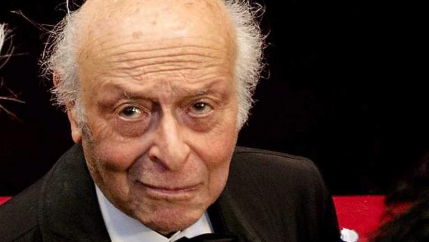 Nahaufnahme des Komponisten Ennio Morricone.