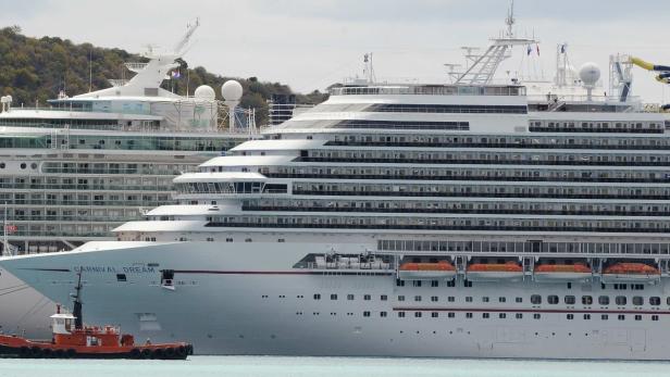 Carnival Dream cruise ship moored at the A.C. Wath