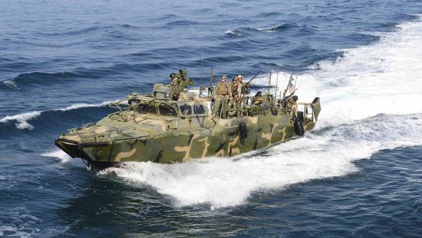 Ein Patrouillenboot der US-Marine