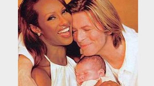 David Bowie, Iman Der Kinderwunsch von David Bowie und seiner Frau blieb lange unerfüllt.