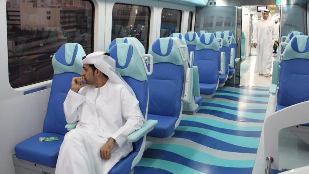Moderne Technik, Top-Ausstattung – die Metro in Dubai.