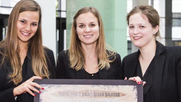 Kristina Misha, Katharina Rohrer und Undine Zach (v. li.)gewannen den L’Oréal-Brandstorm-Österreich-Wettbewerb und fahren zum internationalen Finale nach Paris L&#039;Oréal Brandstorm-Finale