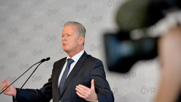 Vizekanzler Reinhold Mitterlehner bei der ÖVP-Klubklausur.