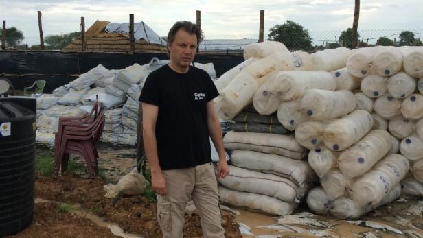 Caritas-Mitarbeiter Thomas Preindl organisiert die Hilfe im Südsudan.