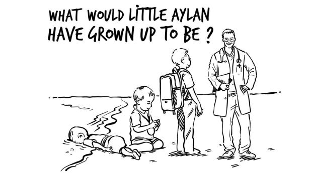 Königin Rania reagiert auf Aylan-Karikatur