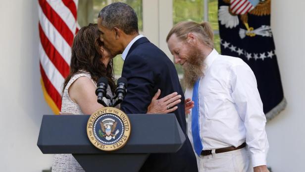 Obama empfing die Eltern von Bowe Bergdahl im Weißen Haus.