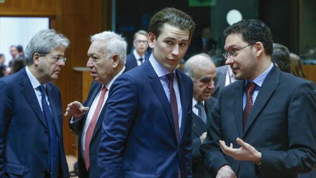 Außenminister Kurz denkt an Grenzschließungen.