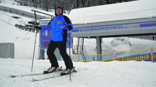 Dienststellenleiter Andreas Markusich auf „seiner“ Piste.