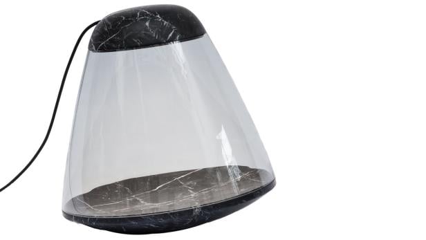 Zehn Designstücke aus Rauchglas