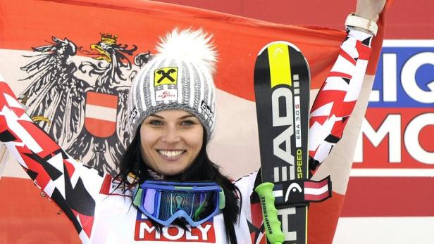 Anna Fenninger gewann den Super-G-Krimi und holte sich ihre zweite WM-Goldmedaille nach dem Kombinationssieg in Garmisch vor vier Jahren.