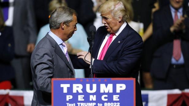 Brexit-Wortführer Nigel Farage und der designierte US-Präsident Donald Trump.